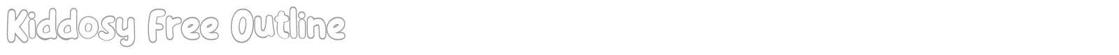Kiddosy font preview